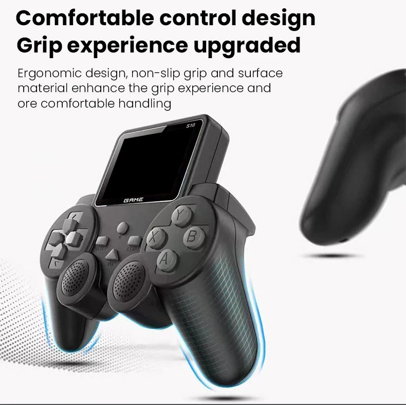 S10 Console de jeux vidéo rétro pour les jeux de télévision Manette sans fil Bâton de jeu Portable Double poignée sans fil Bâton de jeu Xmax Cadeaux