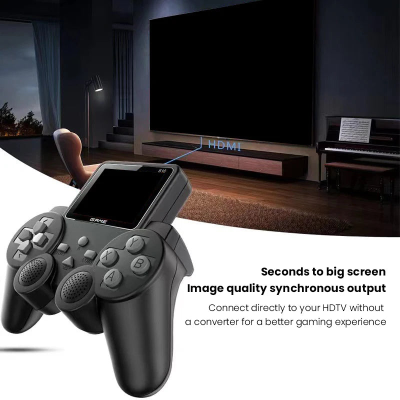 S10 Console de jeux vidéo rétro pour les jeux de télévision Manette sans fil Bâton de jeu Portable Double poignée sans fil Bâton de jeu Xmax Cadeaux