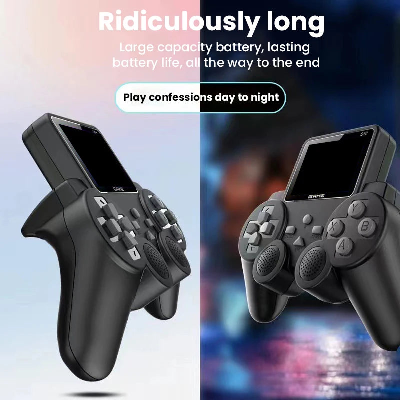 S10 Console de jeux vidéo rétro pour les jeux de télévision Manette sans fil Bâton de jeu Portable Double poignée sans fil Bâton de jeu Xmax Cadeaux