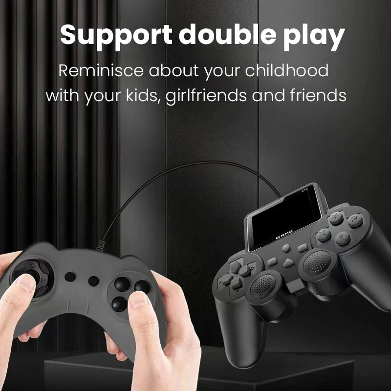 S10 Console de jeux vidéo rétro pour les jeux de télévision Manette sans fil Bâton de jeu Portable Double poignée sans fil Bâton de jeu Xmax Cadeaux