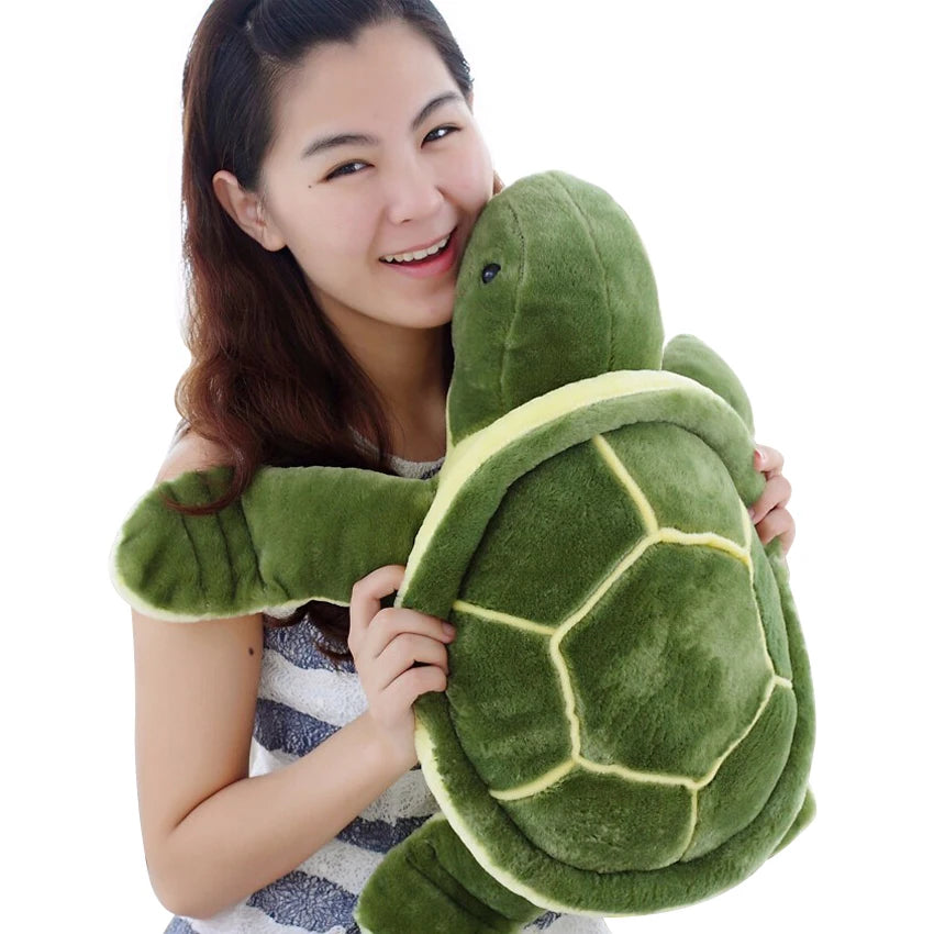 35/45/55cm Peluche Tortue Jouet Mignon Tortue En Peluche Oreiller Doté D’un Coussin Doté D’un Personnel Pour Les Filles Cadeau De Jour De Vanlentine