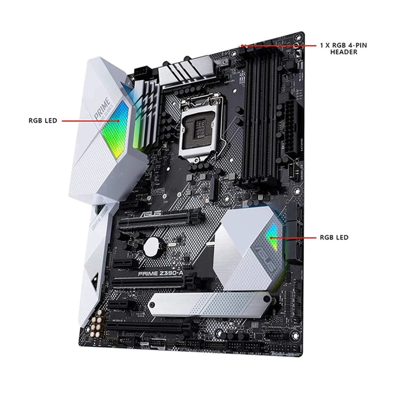 1151 Kit carte mère ASUS PRIME Z390-A + i5 9400f CPU +2xDDR4 8g Intel Z390 Carte mère 2×M.2 PCI-E 3.0 HDMI USB3.1 ATX