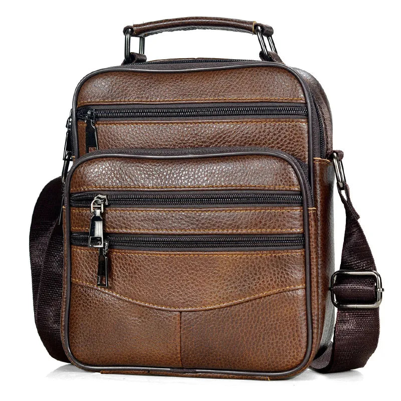 Hot Fashion Hommes Messenger Sacs En Cuir Véritable Sacs À Main Pour Homme Marque De Luxe Mâle Bandoulière Sac pour Mini Pad Garçon Sac À Bandoulière