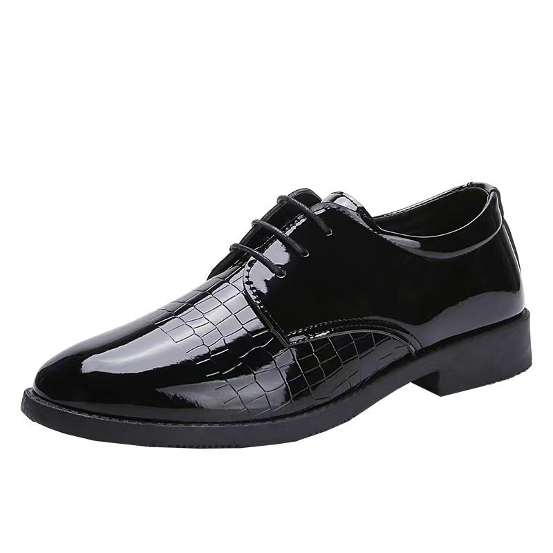 Automne Hommes Chaussures En Cuir D’affaires Formelle Porter Britannique Casual