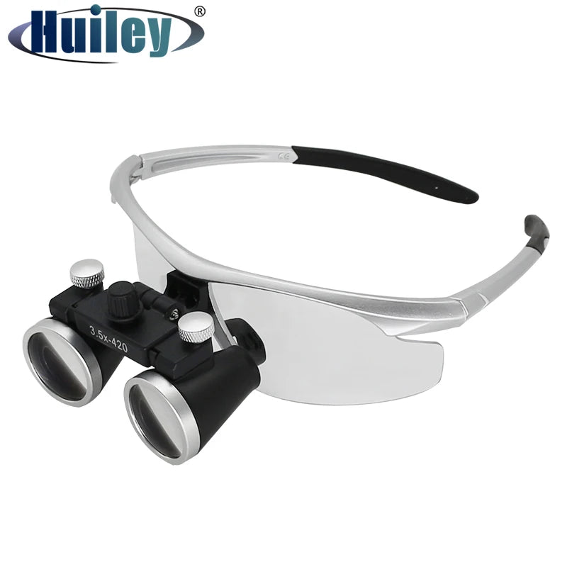 Loupe binoculaire de dentisterie 2.5X 3.5X Loupes optiques ultra-légères 320-420mm Loupe pour la chirurgie dentaire