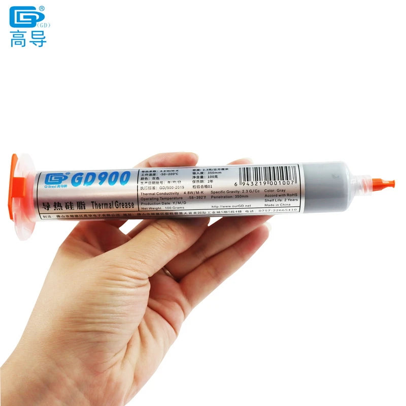 Net Weight 0.5/30/100/150 Grams GD900 Thermal Conductive Grease Paste Plaster Heat Sink Compound for CPU GPU MB CN ST HT