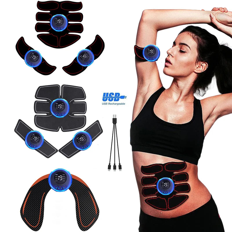 USB Rechargeable EMS Muscle Stimulateur Électrique Massage Thérapie Soulagement De La Douleur Méridien Numérique Masseur Complet Du Corps Fitness