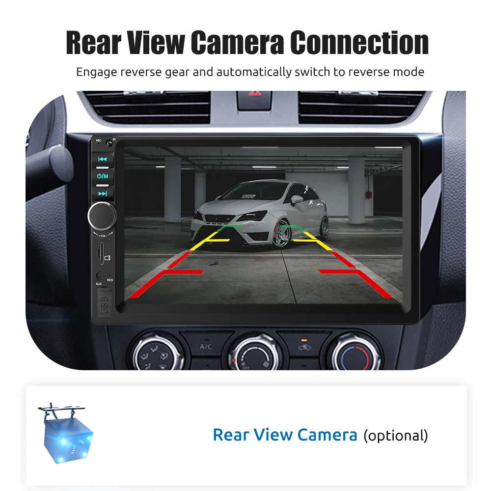 ESSGOO Filaire Carplay Voiture Systèmes Intelligents 7" Autoradio Universel Autoradio Automobile Multimédia Voiture Play Windows Système CE