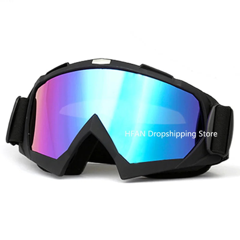 Lunettes De Ski Coupe-Vent Cyclisme Moto Lunettes D’hiver Anti-Buée Snowboard Lunettes De Ski Masque De Ski Tactique Lunettes De Soleil