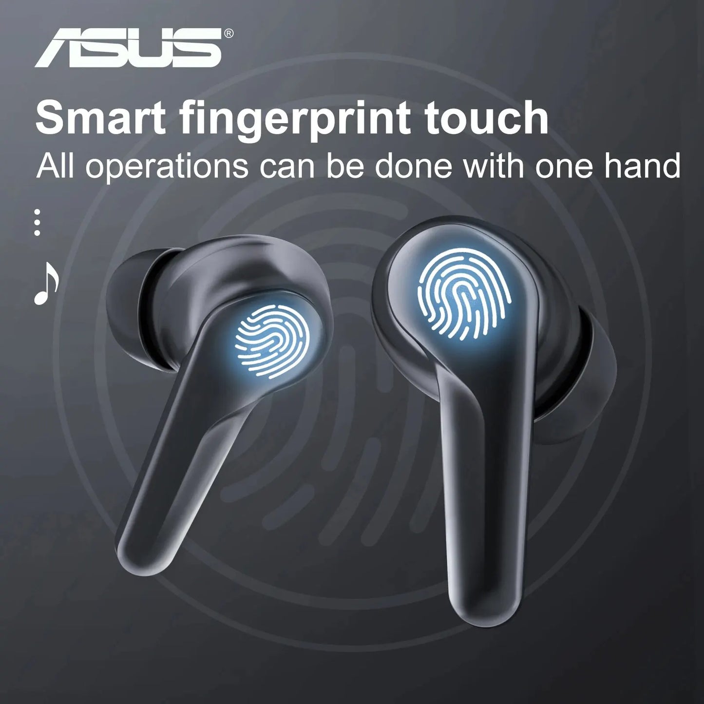 Asus Airpro3 Casque Bluetooth sans fil ANC Réduction active du bruit Intra-auriculaire Haute qualité sonore pendant une longue période