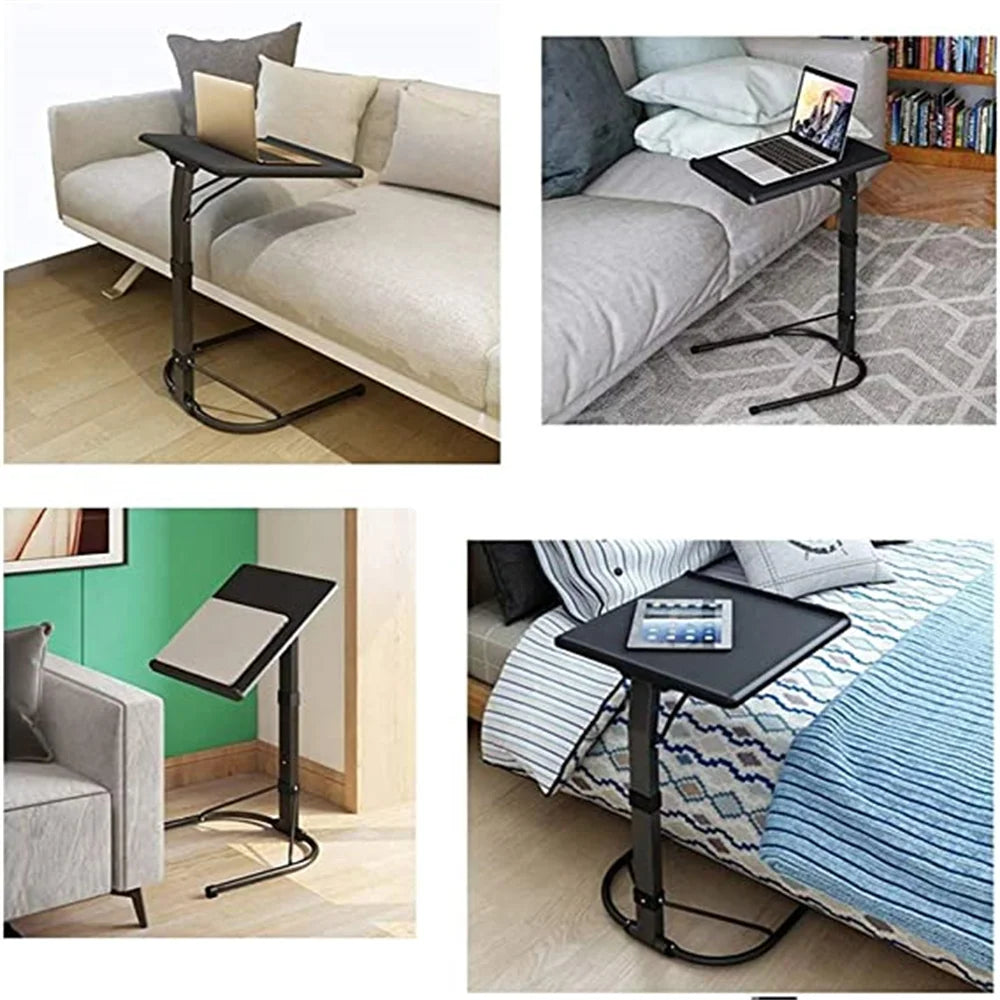 Bureau d’ordinateur portable pliant réglable Petites tables d’ordinateur simples pour bureau d’ordinateur portable pour lit / canapé / jardin Table amovible portable pour pc