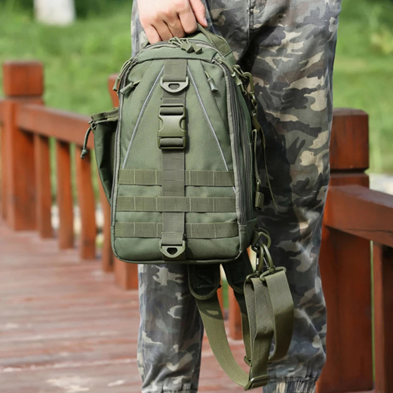 Sac à bandoulière tactique militaire pour hommes Armée Sac à bandoulière Sac de poitrine Sac à bandoulière Trekking Escalade Sac à bandoulière pour homme