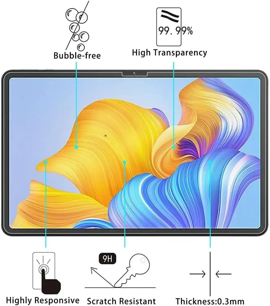 2PCS Protecteur en verre trempé pour Teclast M50 HD Pro M50HD Protecteur d’écran 9H Anti-rayures HD Clarity Films de protection