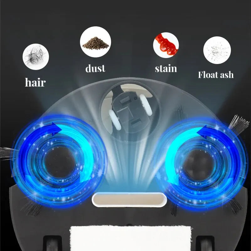 Robot de balayage intelligent Mini aspirateur ménager Balayage de la poussière vadrouille Trois en un