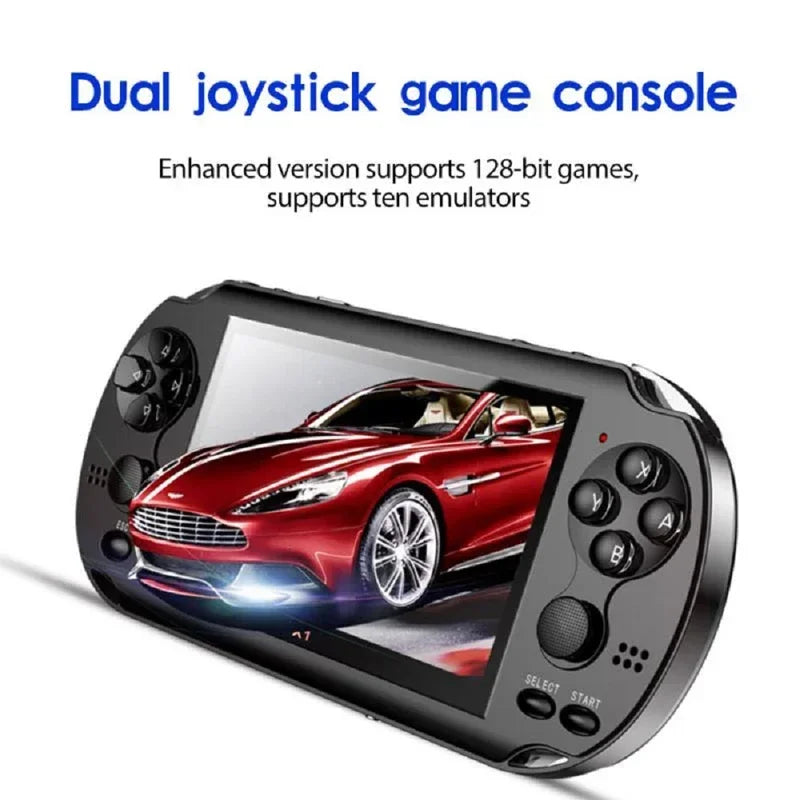 Console de jeu de 4,3 pouces pour console de jeu PSP Console de jeu classique à double secousse 8G intégrée 10 000 jeux 8/16/32/64/128 bits