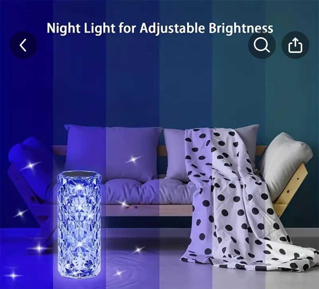 Lampe en cristal led envoi gratuit 2/4j