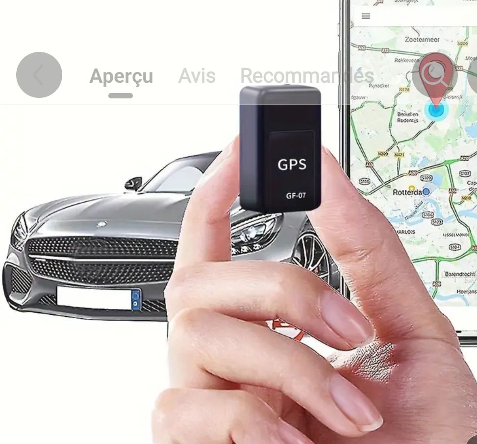 Mini-traceur GPS magnétique, envoi gratuit et rapide 2/4j.