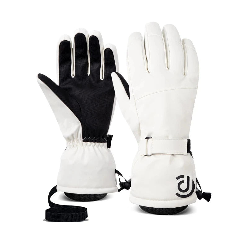 Hiver Hommes Femmes Gants De Ski Coupe-Vent Chaud Imperméable Écran Tactile Polaire Antidérapant Snowboard Motoneige Cyclisme Gants De Ski