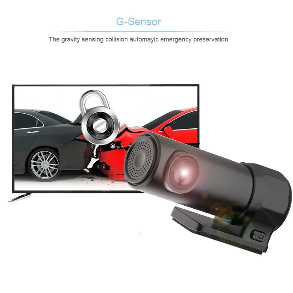 HD1080P Mini Dash Cam Vision Nocturne Voiture DVR Caméra WiFi Intelligent Vidéo Recodeur 170 ° Grand Angle Caméra Enregistrement Vidéo Voiture DVR